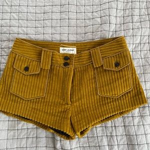 YSL mustard Shorts Brand New